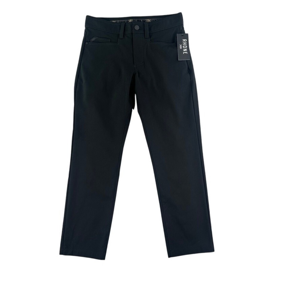 Rhone Commuter Pro Five‎ Pocket Pants Mens W28-27L Black Flex Knit Recycled